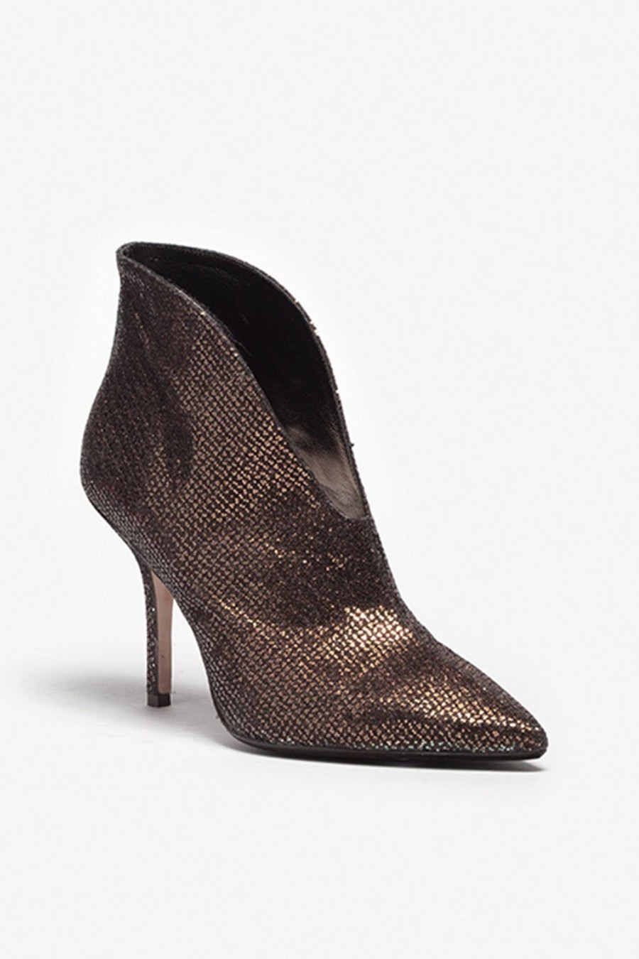 Scarpe ALEXANDRA | Stivaletto Da Donna Alexandra In Bronzo Glitter