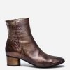 Scarpe ALEXANDRA | Stivaletto Polacchino Alexandra Da Donna In Pelle Bronzo