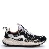 Scarpe FLOWER MOUNTAIN | Sneakers Flower Mountain Da Donna In Tessuto E Cavallino Nero E Bianco Yamano 3