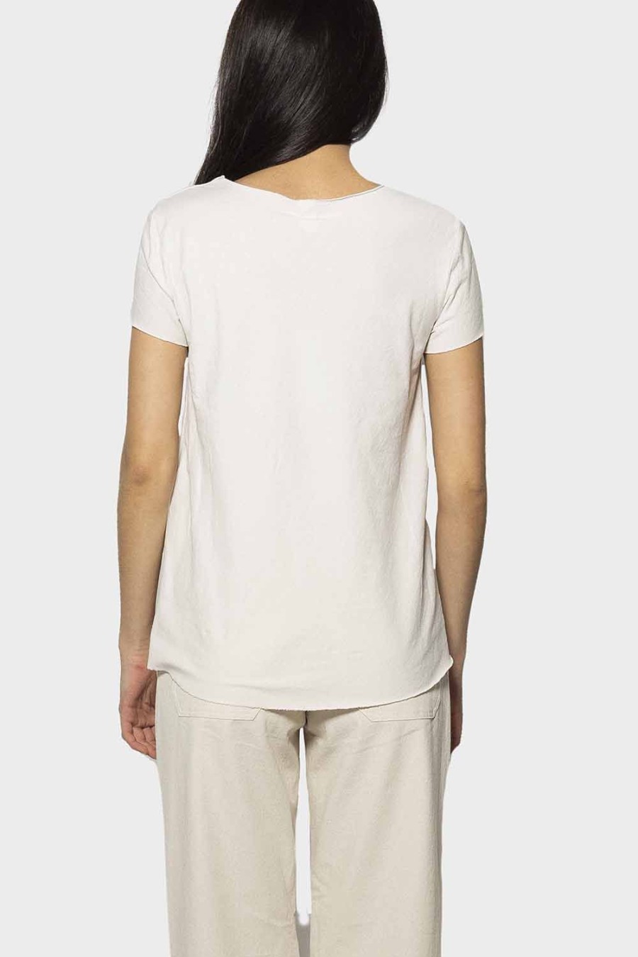 Abbigliamento ISABELLA CLEMENTINI | T-Shirt Isabella Clementini In Jersey Beige I1281