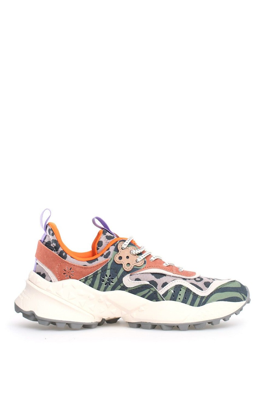 Scarpe FLOWER MOUNTAIN | Sneakers Flower Mountain In Suede E Mesh Camouflage Kotetsu