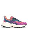 Scarpe FLOWER MOUNTAIN | Sneakers Flower Mountain In Suede E Mesh Granata E Viola Kotetsu