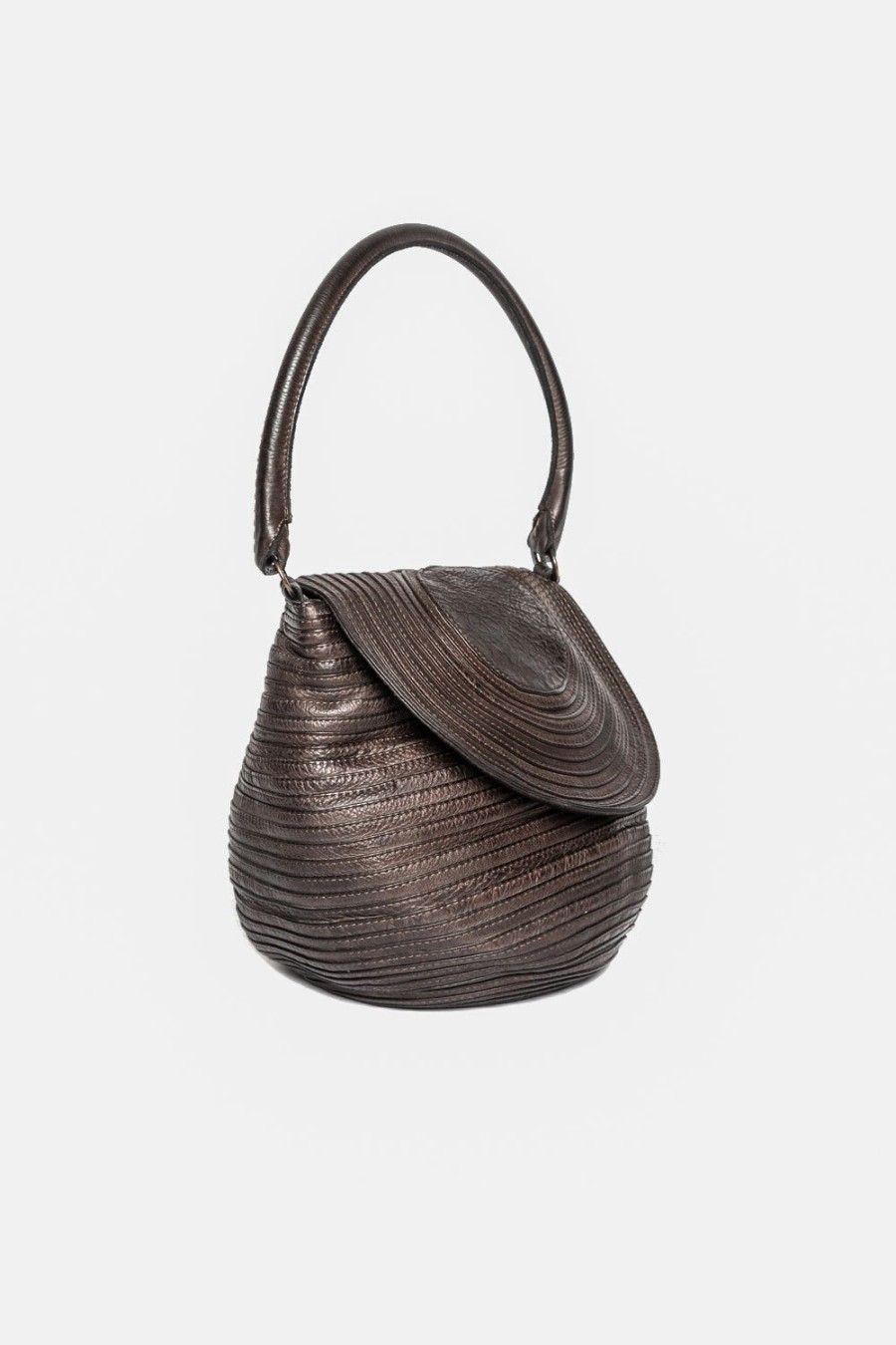 Borse MAJO | Borsa A Spalla Majo In Pelle Marrone Bovg0922