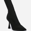 Scarpe ALEXANDRA | Stivaletto Polacchino Alexandra Da Donna In Lycra Color Nero