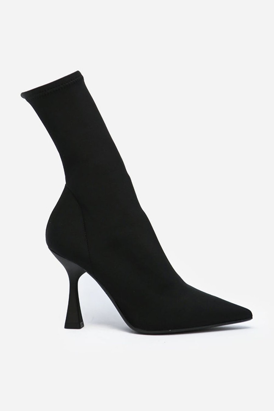 Scarpe ALEXANDRA | Stivaletto Polacchino Alexandra Da Donna In Lycra Color Nero