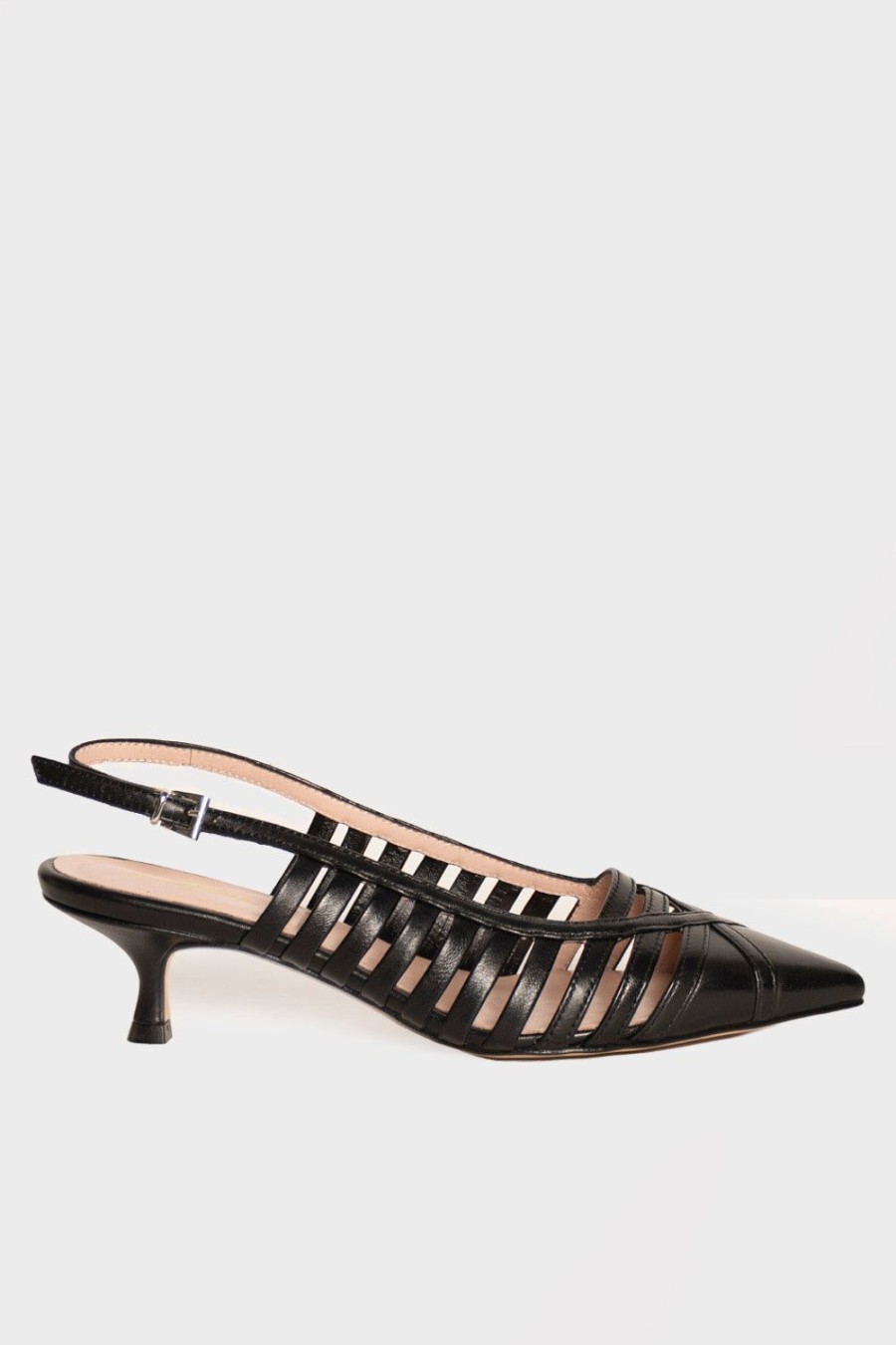 Scarpe ALEXANDRA | Slingback Alexandra In Pelle Nero.