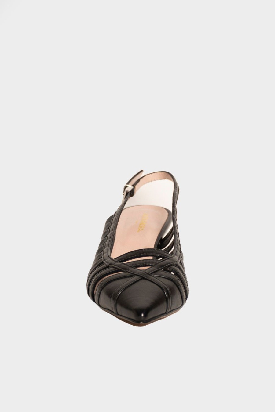 Scarpe ALEXANDRA | Slingback Alexandra In Pelle Nero.