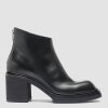 Scarpe OFFICINE CREATIVE | Stivaletto Polacchino Officine Creative Da Donna In Pelle Nera Lindy 002