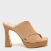 Scarpe ALEXANDRA | Mules Alexandra In Pelle E Rafia Nude