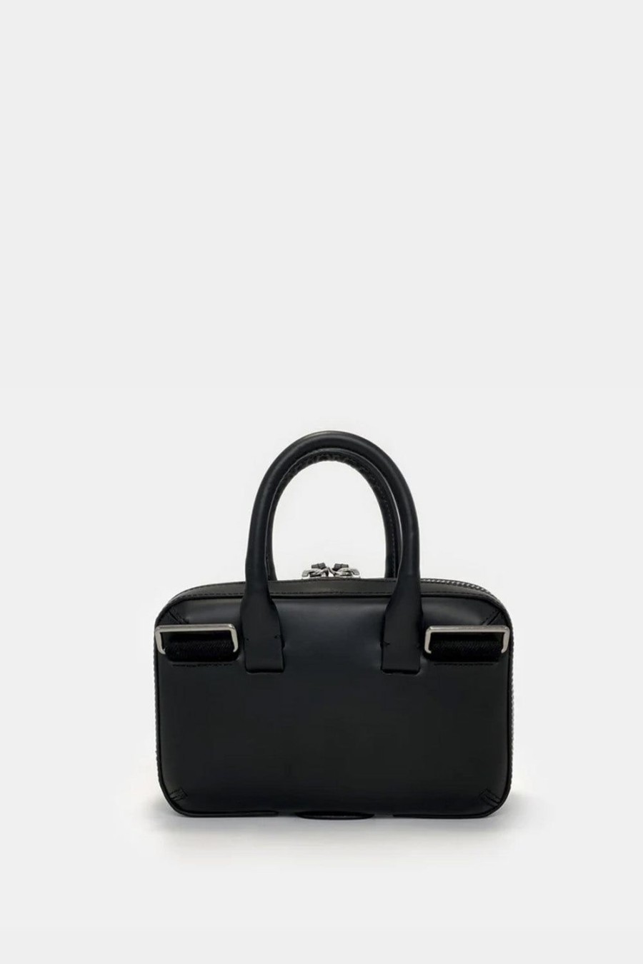 Borse 10.03.53 | Borsa A Mano Mini Brief Case In Pelle Nero Mini Brief Case