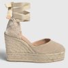 Scarpe CASTANER | Espadrilles Castaner In Tela Di Cotone Beige Chiara