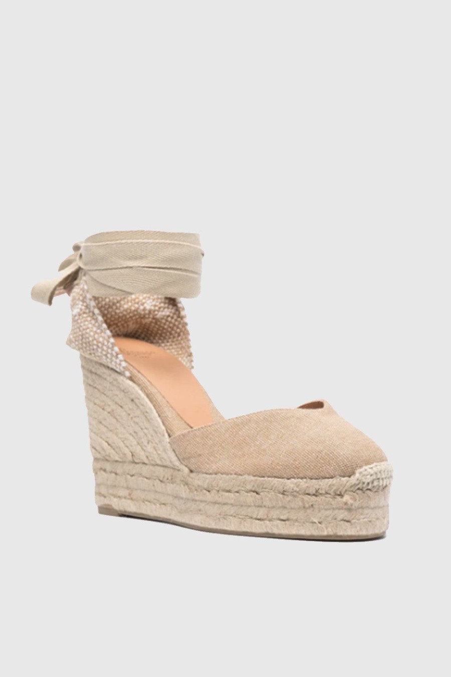 Scarpe CASTANER | Espadrilles Castaner In Tela Di Cotone Beige Chiara