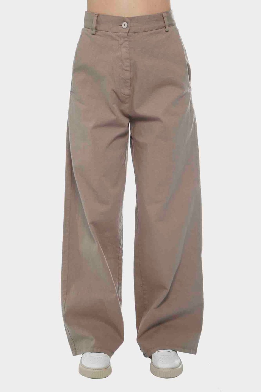 Abbigliamento SERIENUMERICA | Pantalone Serie Numerica In Cotone Grigio Sn875