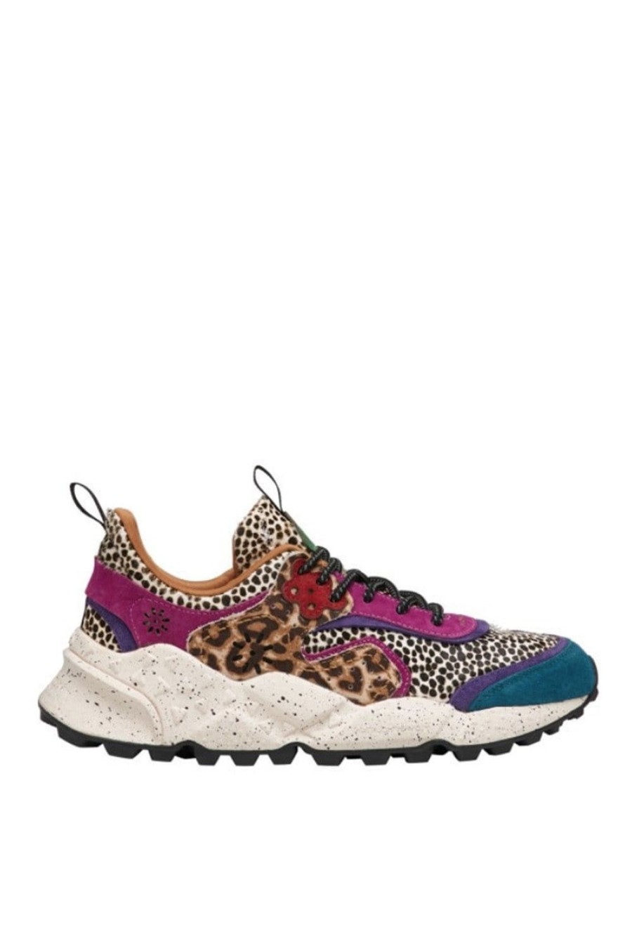 Scarpe FLOWER MOUNTAIN | Sneakers Flower Mountain In Suede E Cavallino Animalier Kotetsu