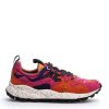 Scarpe FLOWER MOUNTAIN | Sneakers Flower Mountain Da Donna In Tessuto Ecamoscio Fuxia E Arancio Yamano 3