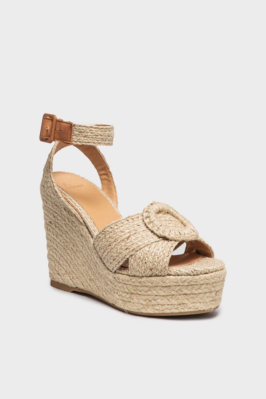 Scarpe CASTANER | Espadrilles Castaner Da Donna In Raffia Color Natura Julia