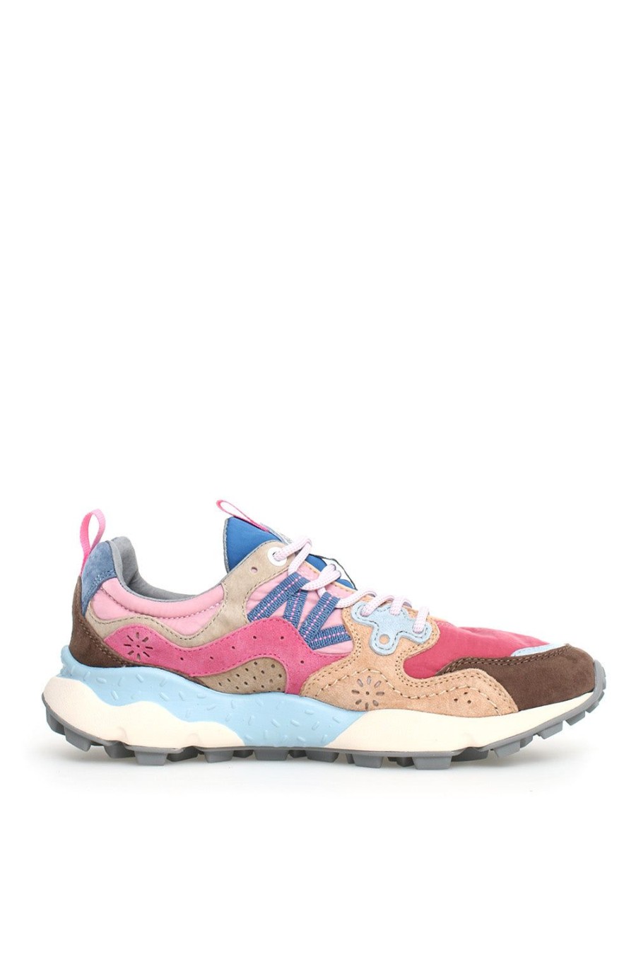 Scarpe FLOWER MOUNTAIN | Sneakers Flower Mountain In Suede E Mesh Rosayamano 3