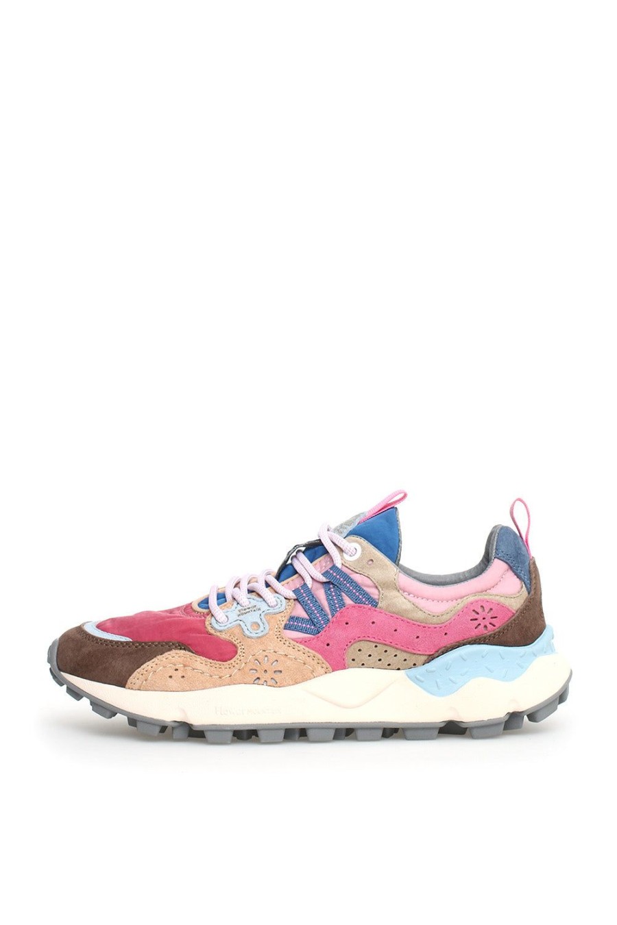 Scarpe FLOWER MOUNTAIN | Sneakers Flower Mountain In Suede E Mesh Rosayamano 3