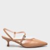 Scarpe ALEXANDRA | Slingback Alexandra Da Donna In Nappa Color Camelia