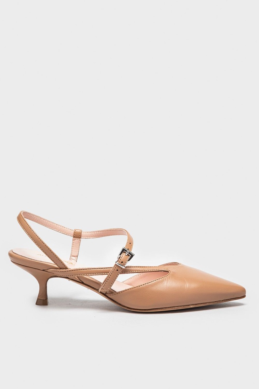 Scarpe ALEXANDRA | Slingback Alexandra Da Donna In Nappa Color Camelia