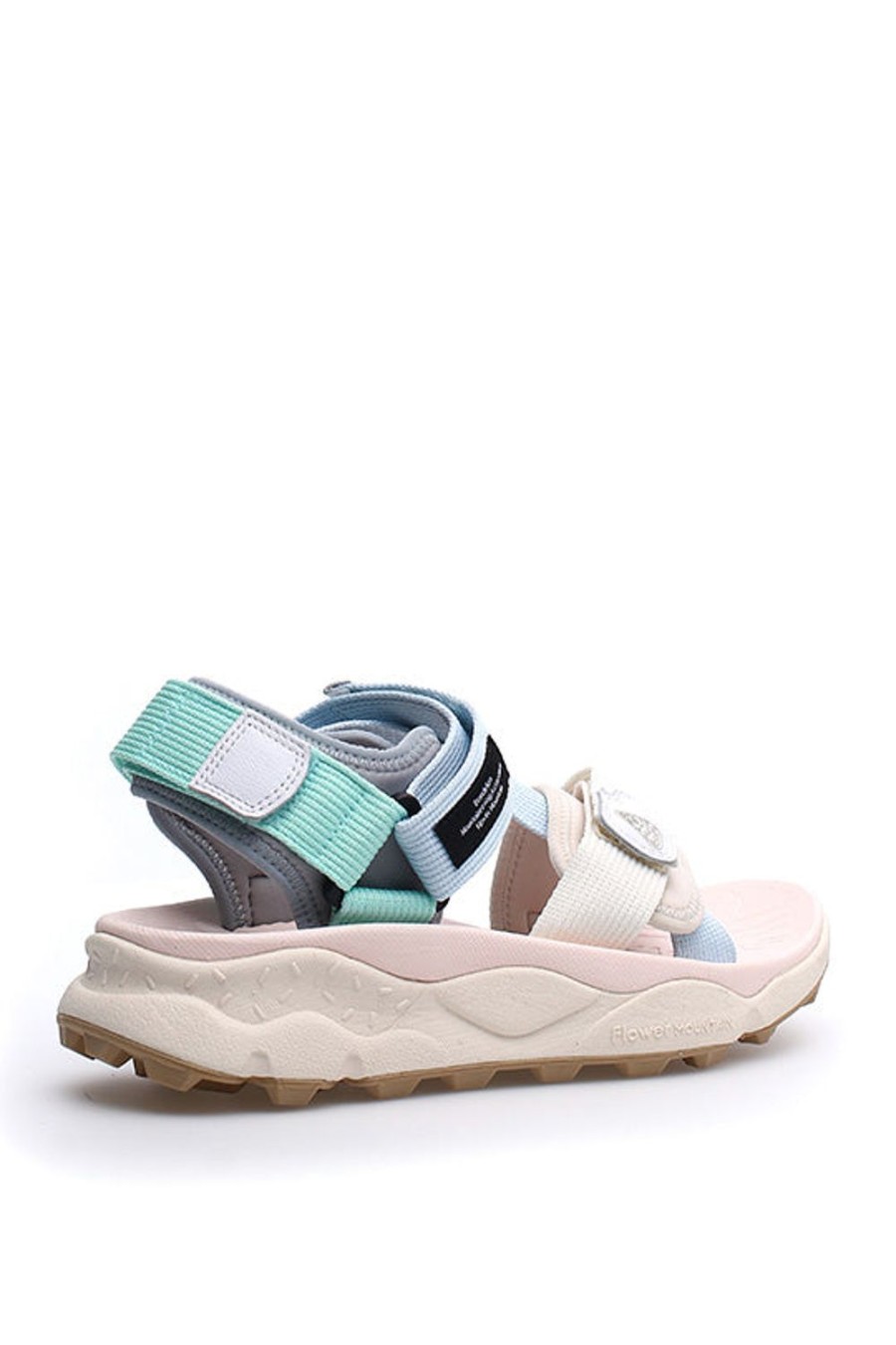 Scarpe FLOWER MOUNTAIN | Sandalo Flower Mountain Da Donna In Tessuto Tecnico Beige E Azzurro