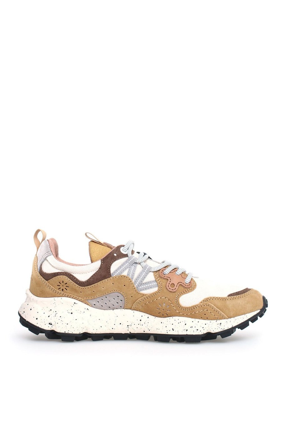 Scarpe FLOWER MOUNTAIN | Sneakers Flower Mountain In Suede E Mesh Marrone E Beige Yamano 3