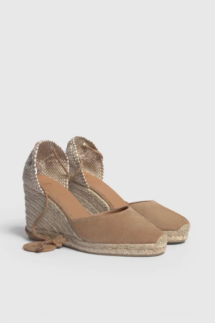 Scarpe CASTANER | Espadrilles In Tela Di Cotone Marrone Tostato Carina