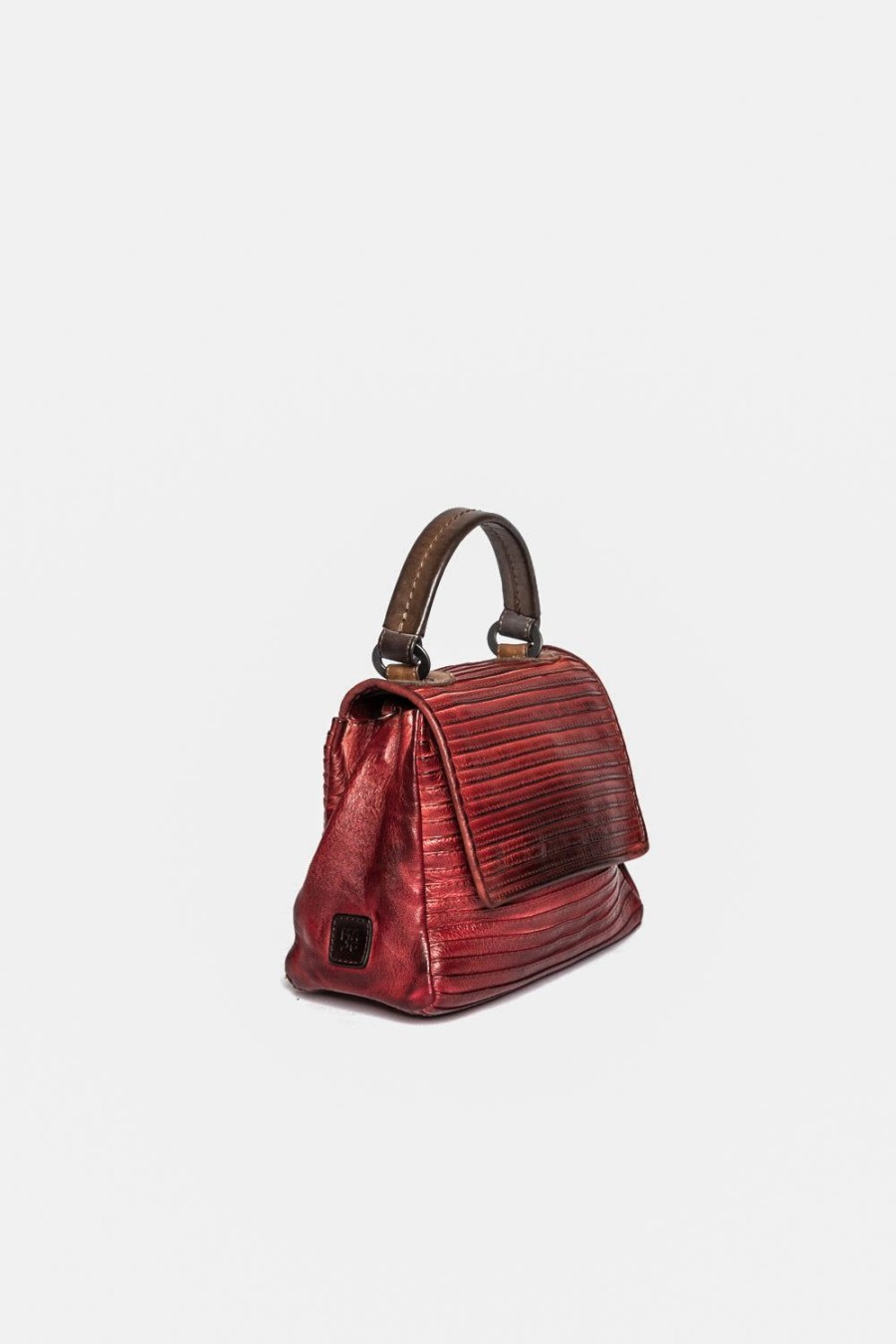 Borse MAJO | Borsa A Spalla Majo In Pelle Rosso Bordeaux Bovg0710