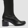 Scarpe OFFICINE CREATIVE | Stivaletto Tronchetto Officine Creative In Pelle Nero Ethel/016