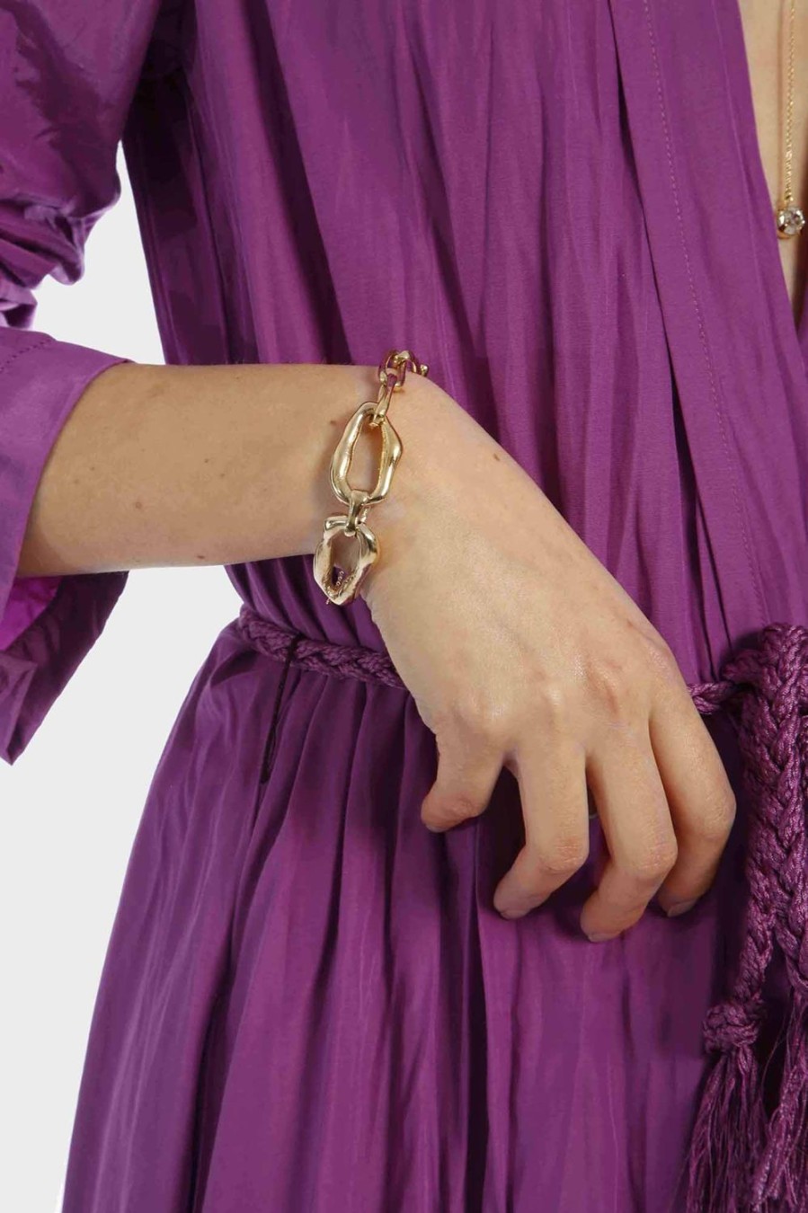 Accessori FORTE FORTE | Bracciale Forte Forte In Metallo Color Oro 10243