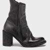 Scarpe OFFICINE CREATIVE | Stivaletto Polacchino Da Donna In Pelle Nera Vernon 042